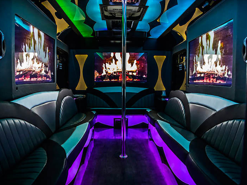St.L party bus features